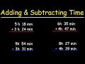 Time Addition and Subtraction Concepts