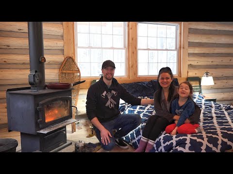 Showing my Wife & Daughter the Cabin we Built Them / Ep92 / Outsider Cabin Build