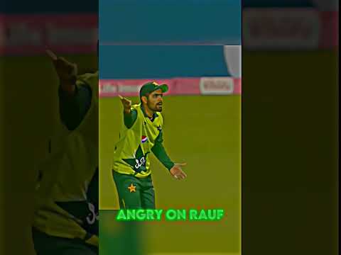 Babar Azam Angry on Haris Rauf 😡 #ytshorts #cricketshorts