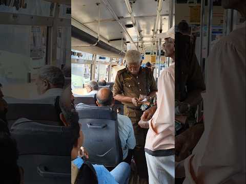 Best well dressed bus conductor that I saw in my one week long journey