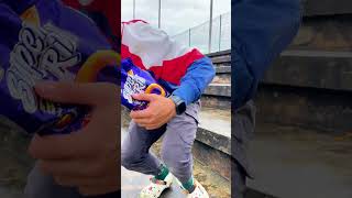 Eating FRIEND'S CHEESE RINGS Be Like... #shorts #mingweirocks