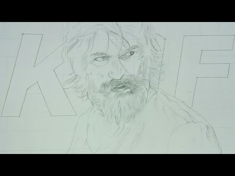 How To Draw KGF Outline | Chapter 2 Poster Step by Step | KGF Outline Tutorial Lesson