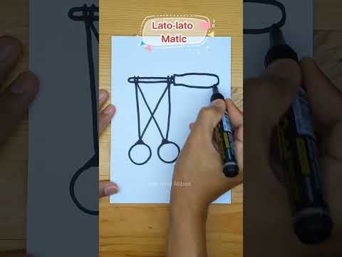 Menggambar lato-lato matic