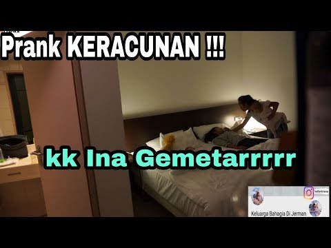 KELUARGA BAHAGIA DI JERMAN (KK INA) PANIK SAMPE NANGIS | PRANK! KERACUNAN BUSA KELUAR DARI MULUT