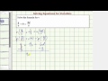 Solving Equations with Fractions