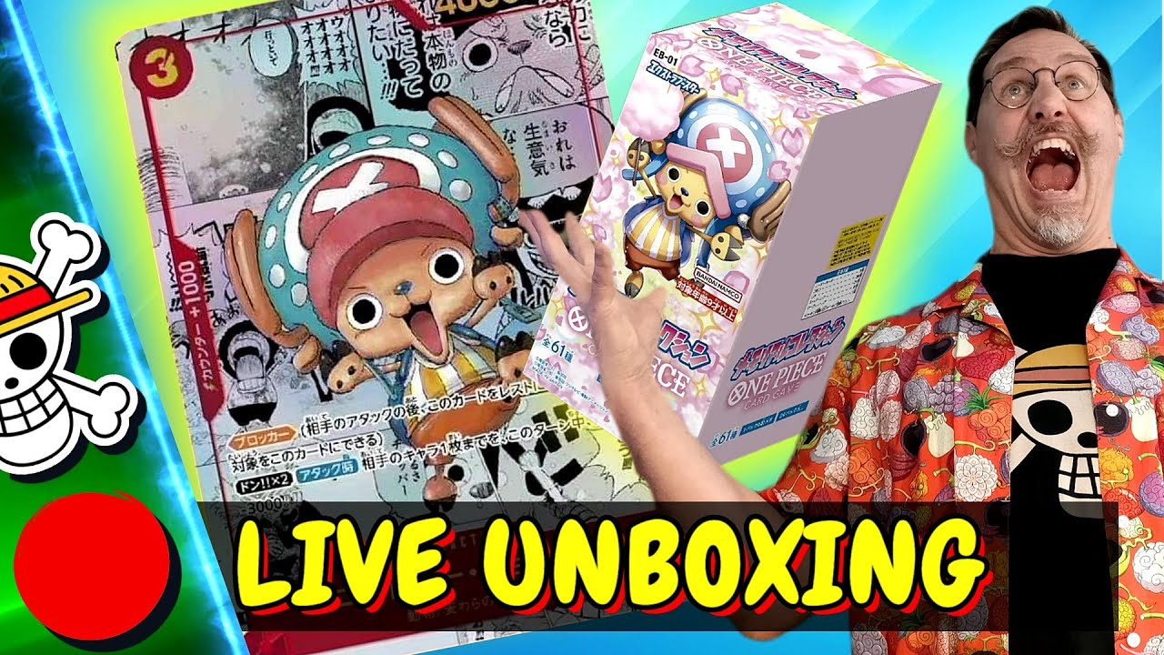 🔴LIVE FULL SET 🔴 ON VEUX LA MANGA ART ONE PIECE TCG EB01 CHOPPER