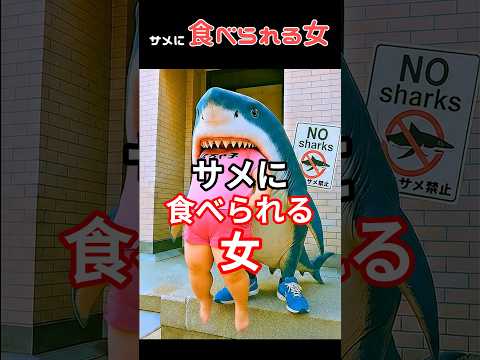 サメに食べられる女 #ネタ #創作 #初音ミク #shorts