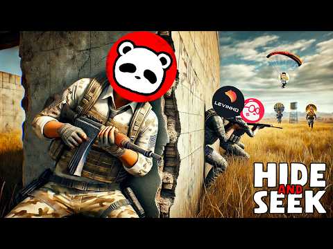 Panda vs YouTubers❗️ Hide & Seek