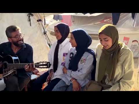 YouTube video thumbnail: Teaching Music Amid the Drum of Bombs and Bullets in Gaza