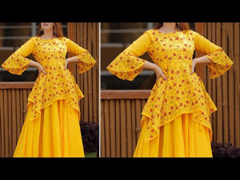 এই ঈদে তৈরি করুন এই রকম সুন্দর ডিজাইন করা জামা/খুব কম সময়ে  গজ কাপড় দিয়ে বানিয়ে ফেলুন ডিজাইনার জামা