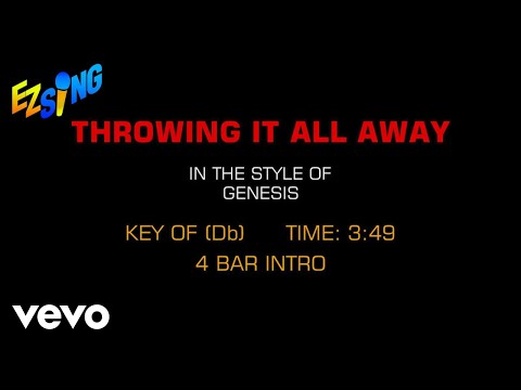 Genesis – Throwing It All Away (Karaoke)
