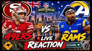 NFL  49ERS vs. RAMS LIVE GAME REACTIONS