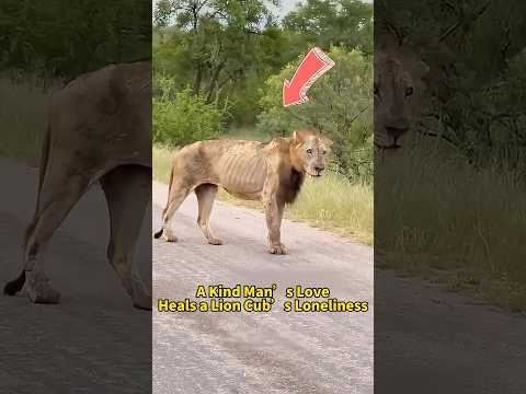 A Kind Manโs Love Heals a Lion Cubโs Loneliness โค๏ธ