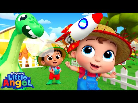 Old MacDonald - Funny Animals! | Little Angel Kids Songs & Nursery Rhymes