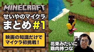 映画の知識だけでマイクラ初挑戦！せいやのマイクラまとめ#1