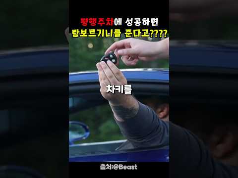 평행주차에 성공하면 람보르기니를 준다고?