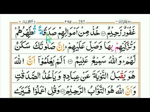 Quran Sharif Para 11 with Tajweed Tips Part 03 🥀