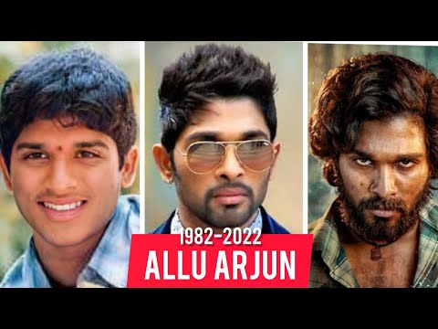 Allu Arjun  Transformation  1982 To Pushpa Journey #Shorts #Youtubeshorts