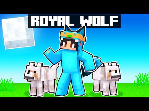 Playing as the ROYAL WOLF in Minecraft