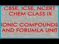 Understanding Ionic Compounds and Formula Mass
