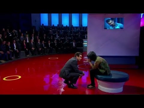 الزوجة الجميلة جعلت جورج قرداحى يركع من شدة جمالها فى اجدد حلقات برنامج المسامح كريم