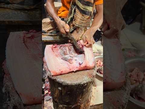 Fast Rohu Fish Cutting Skills In Bangladesh Fish Market By Expert Cutter #shorts