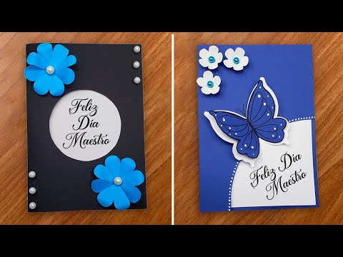 +2 Tarjetas para el Día del Maestro hecha a mano 🌈 Especial 6 de julio | teacher's day card