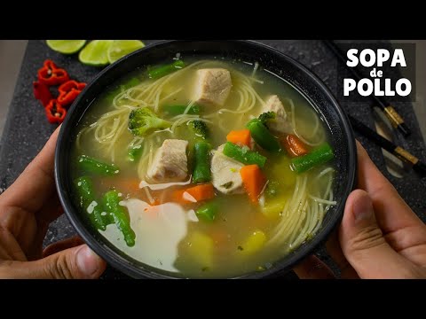 Cocina Sopa Dieta de POLLO Rico y Barato | Abelca