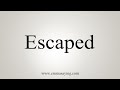 Understanding Escaped Concepts