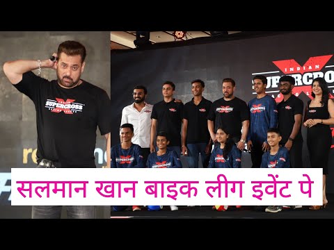 Salman Khan अपने चश्मा निकलके Dabangg 4 के स्टाइल में Bike Racing league के इवेंट में पहुंचे 