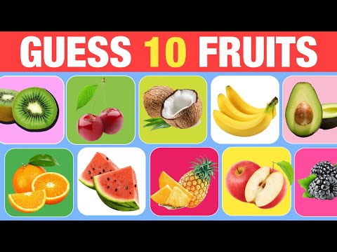 Guess the Fruit in 3 Seconds 🍍🍓🍌 | 10 Different Types of Fruit