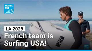 YouTube video thumbnail: Surfing: France Tests Olympic Venue Ahead of LA 2028