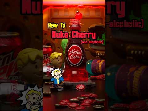How To Make Nuka Cherry | Fallout Mocktail | #nukacherry #fallout #sincitybartender #nonalcoholic