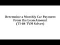 TI-84 TVM Solver Concepts