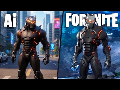 AI Recreates Fortnite Skins in Real Life! (From Battle Pass Season 4 Chapter 1)