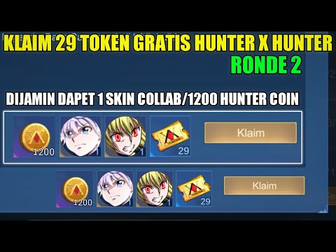 KLAIM 29 TOKEN DRAW GRATIS EVENT MLBB X HUNTER X HUNTER RONDE 2! TRIK DRAW DIJAMIN DAPET 1 SKIN HXH