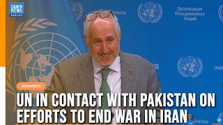 YouTube video thumbnail: UN in Contact With Pakistan On Efforts to End War in Iran: UN Spokesman