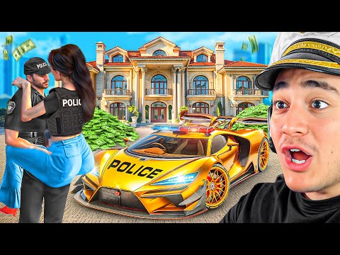 Enamoré a UNA POLICÍA para ROBAR $100.000.000 en GTA 5 !! 👮🏻💰