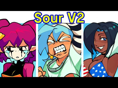 Friday Night Funkin' VS FNF Sour V2 FULL WEEK + Cutscenes (Mod Update) (GF/BF/Pico/Daddy Dearest)