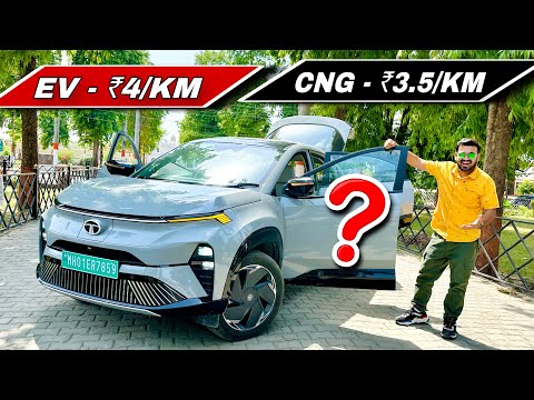 Big Decision ￼EV ya CNG || 1600 KM Experience EV Car || Charging, Range || TATA Curvv EV ❓