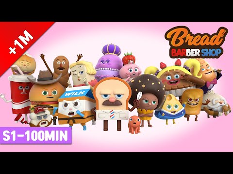 BreadBarbershop | 100 min Compilation 2! | english/animation/dessert/cartoon