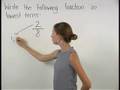 Reducing Fractions to Lowest Terms