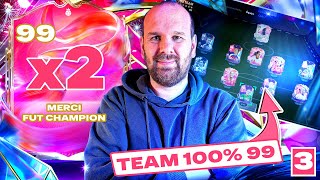 JE PACK 2 NOUVEAUX 99 ! MERCI FUT CHAMPION FC 25