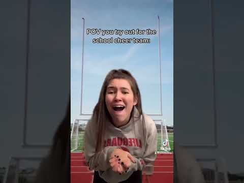 POV you try out for the school cheer team: