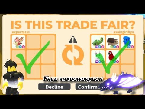 I GOT NEON SHADOW dragon PROFIT WITH THESE TRADES | Adopt me!