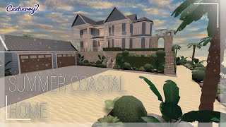Bloxburg || Summer Coastal House 179k || Speed Build