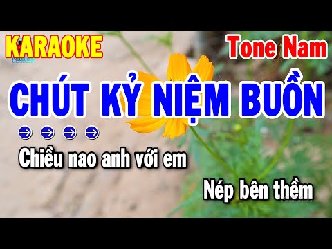 Karaoke Chút Kỷ Niệm Buồn Tone Nam | Nhạc Sống Cha Cha Mới 2024 | Karaoke Thanh Hải