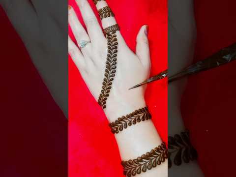 latest arabic backhand mehndi design | easy mehandi #shorts #short #mehndi #mehandi #mehndidesigns