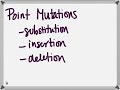 DNA Transcription and Mutation Effects
