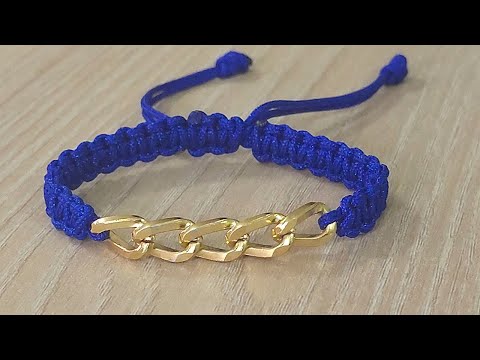 COMO HACER UNA PULSERA CON HILO PASO A PASO/TUTORIAL DE JOYERIA DIY